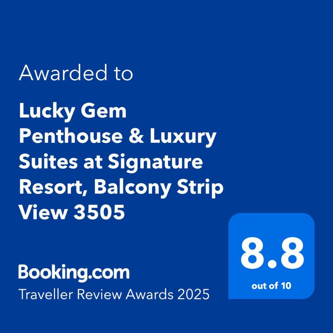 Lucky Gem Penthouse & Luxury Suites At Signature Resort, Balcony Strip View 3505 Las Vegas Exterior foto